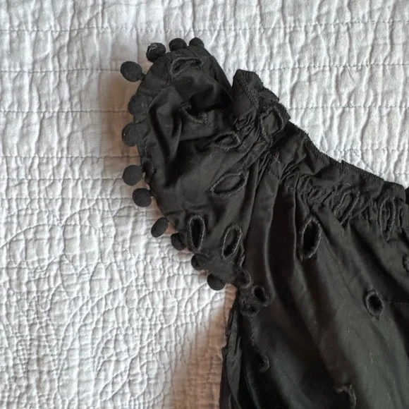 JCrew Midi Black Eyelet Dress 2T - Picture 8 of 8